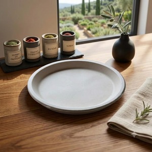 Assiette Ronde en Bagasse de 7 Pouces en Gros – Assiette de Dîner Jetable Biodégradable en Fibre de Canne à Sucre, Écologique et de Qualité Supérieure - Product Image 4