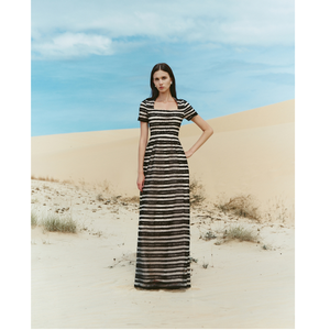 Vestido de Verano para Mujer, Venta Caliente, Diseño Original (ODM), Elegante, Manga Corta, Vestido Largo SELAVIE, Corte en A, de WhiteAnt - Product Image 1