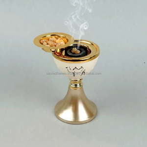 Quemador de incienso de lujo con diseño de camello árabe, cáliz metálico, Mabkhara, para carbón, incienso de olíbano y oud, venta al por mayor - Product Image 1