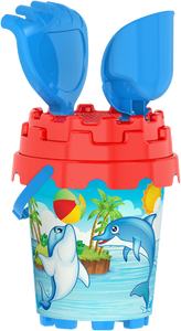 Seau à sable en plastique durable et sûr pour les enfants, facile à manipuler, avec poignée, jouets de plage pour enfants - Product Image 5