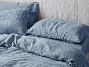 Juego de ropa de cama con funda de edredón de algodón y cierre de botones de coco, incluye 2 fundas de almohada a juego para uso diario en el hogar y hoteles. - Product Image 4