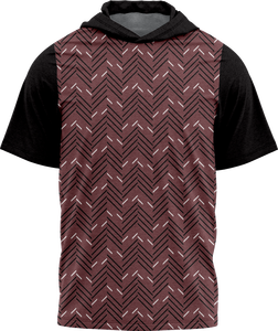Oem Personalized Breathable Quick Dry Eco-Friendly Digital Print Half Sleeves <b>Men's</b> Hoodie Shirt Team Training Uniform Warm - Product Image 1