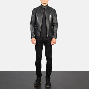 New Online Price Trendy Look <b>Men</b> <b>Leather</b> <b>Jacket</b> Hot Selling Premium Quality <b>Leather</b> <b>Jacket</b> For <b>Men</b> - Product Image 5