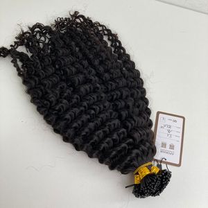 Extensions de cheveux vietnamiens naturels noirs de qualité supérieure, 20 pouces, luxe A+++ Remy, pointes plates pré-collées, style bouclé lâche, qualité supérieure - Product Image 2