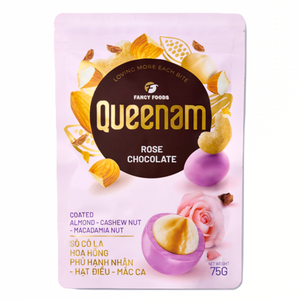 Wholesale Excellent Quality Global Shipping Dragee HALAL OEM/ODM 75G Rose <b>Chocolate</b> Coated Almond Cashew Macadamia Nuts Snacks - Product Image 1