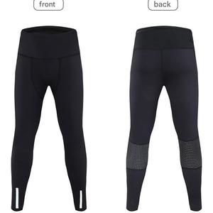 Custom <b>Men</b>’s Reflective Printed <b>Compression</b> Pants Elastic Waist Breathable Running Gym Fitness Workout <b>Tights</b> - Product Image 1