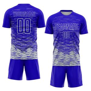 Maillots de football français respirants, légers, de haute qualité, personnalisables avec logo et nom d'équipe, uniformes 100 % polyester, ensembles de vêtements de football - Product Image 5