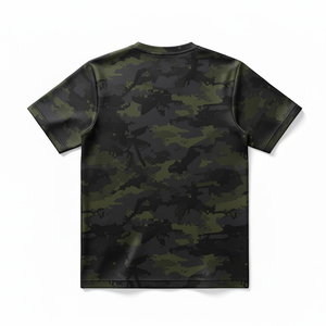 Durable Polyester Soft Shell Breathable Summer Hunting <b>T</b>-Shirt Fade Resistant Camouflage Print Tactical Tee Professional Field - Product Image 2