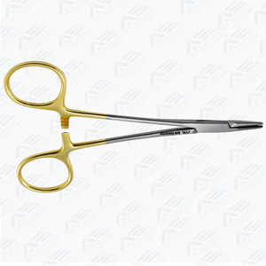 Porte-aiguille en carbure de tungstène Halsey à mâchoires lisses, instruments chirurgicaux orthopédiques jetables pour maintenir l'aiguille, 13 cm - Product Image 4