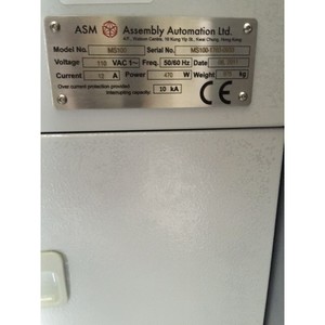 ASM MS100 Mapper sorter อุปกรณ์เซมิคอนดักเตอร์มรดกระดับโลกที่142779และชิ้นส่วนที่ - Product Image 3
