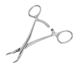Best Quality 5 1/2 Bone Reduction Forceps Curved Stepped Pointed Medical Stainless Steel Orthopedic Surgical By Grip Surgical - Product Image 3
