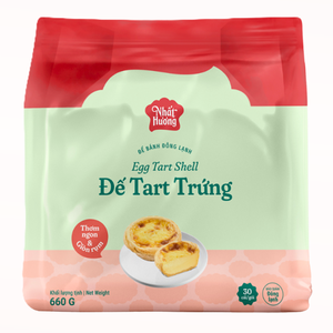 Coque de tarte aux œufs portugaise surgelée 660G, non cuite, pour pâtisserie, vente directe fabricant Vietnamien, OEM/ODM, offre spéciale - Product Image 1