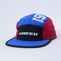 Casquette 5 panneaux non structurée, color block, réglable, snapback, vierge, douce, haute qualité, personnalisable, basique, classique, mode, premium