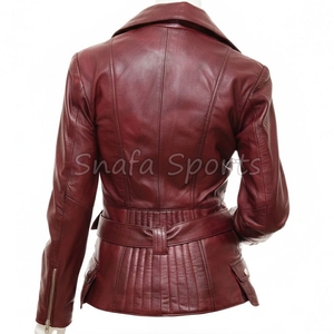 เสื้อแจ็คเก็ตหนังผู้หญิงสัมผัสนุ่ม สวมใส่สบาย ดีไซน์ทันสมัย เหมาะสำหรับการใช้งานในชีวิตประจำวันแบบสบายๆ และแฟชั่นลำลอง - Product Image 2