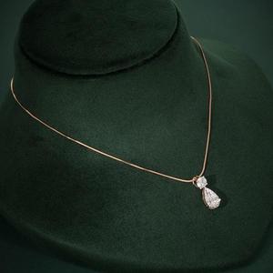 Collier pendentif en or rose plaqué rhodium avec diamant de laboratoire certifié IGI 4 carats, ensemble de collier pendentif solitaire personnalisé pour femmes, cadeau - Product Image 6
