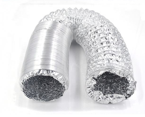 Ducto Flexible de Doble Capa de Aluminio para Aire Acondicionado, Ligero y Resistente a la Corrosión, para Uso en Hoteles, Almacenes y Cocinas - Product Image 2