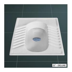 Cuvette de toilette Orissa de luxe de 23 pouces de haute qualité, poêle à squat en céramique de style indien, articles sanitaires durables pour solutions de salle de bain - Product Image 4