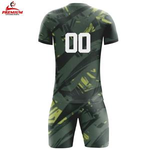 Camiseta de Fútbol OEM de Secado Rápido, Uniformes de Fútbol para Clubes Adultos, Uniformes Deportivos Personalizados con Impresión Digital para Hombre, Uniformes de Fútbol 100% Poliéster - Product Image 5