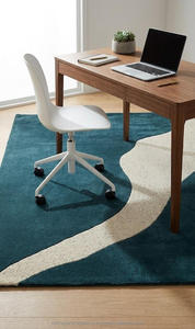 Designer Handtufted Anti-Slip Geometric Pattern <b>Thick</b> Pile Wool Area Rug for Contemporary Home Commercial Interior Styling - Product Image 5