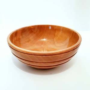 Bol de service de luxe en bois sculpté à la main, rond, pour salades et fruits, vaisselle de table, centre de table, décoration intérieure, vente en gros - Product Image 1