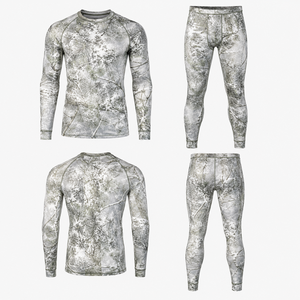 Ensemble de chasse camouflage à manches courtes pour homme MEGAMAPLE, respirant et anti-humidité, en spandex et polyester, équipement d'extérieur pour l'été - Product Image 1