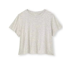 Camiseta Corta de Alta Calidad con Logotipo Personalizado y Color Personalizado para Mujer, Informal de Verano, Transpirable, 100% Algodón, Venta al por Mayor - Product Image 1