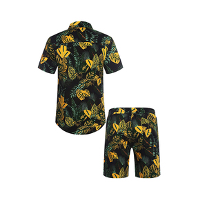 Conjunto de pantalones cortos para la playa, tela ligera de secado rápido, estilo veraniego para vacaciones. - Product Image 3