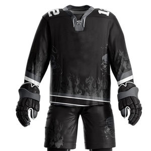 Uniformes de Hockey sobre Hielo para Hombre, Último Diseño, Mejor Venta, Logotipo Personalizado, Ropa Deportiva Ligera, Kits de Uniformes de Hockey sobre Hielo - Product Image 4
