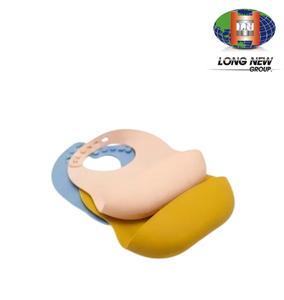 LONGNEW Reusable Waterproof PP Plastic Baby Feeding Bib for Infants & <b>Toddlers</b> - Product Image 4