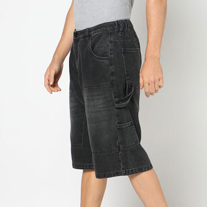 Shorts de Mezclilla Oxford de Cintura Alta con Cordón Ajustable, Ecológicos, 100% Algodón, Transpirables, Cómodos y de Alta Calidad - Product Image 2