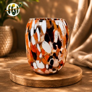 Pot de fleurs en verre fait main pour la décoration de la maison et du jardin - Product Image 3