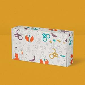 Cajas de Envío para Galletas con Impresión Personalizada Artesanal, Diseños de Acuarela Frummy Caramelo, Papel Reciclable Premium de Lujo - Product Image 3