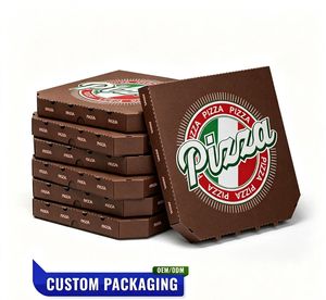 Cajas de Embalaje para Pizza Cuadradas Premium con Marca Personalizada y Materiales Seguros para Alimentos - Product Image 1