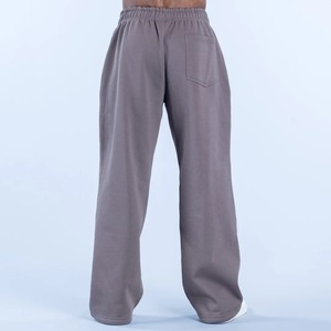 Pantalones anchos para hombre, hechos a medida al por mayor, 80% algodón, 20% poliéster, cintura elástica, bolsillos con cremallera, ajuste holgado, ropa exterior personalizada para hombre - Product Image 2