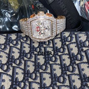 Reloj de Diamantes VVS de Alta Calidad, Nuevo, con Diamantes Cultivados en Laboratorio, Joyería de Moda, Reloj con Incrustaciones de Diamantes - Product Image 4