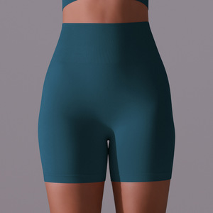 Shorts Deportivos de Yoga Personalizados de Alta Calidad, Transpirables, de Secado Rápido, Sin Costuras, de Spandex/Nylon para Gimnasio y Fitness - Product Image 4