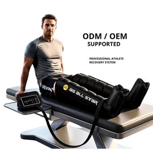 Masseur de jambes à 6 chambres à compression séquentielle, enveloppement de massage des jambes portable, pour la thérapie des jambes à domicile et la récupération en salle de sport - Product Image 1