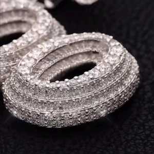 Colgante Personalizado con Nombre, Número o Letra en Diamantes, Chapado en Oro sobre Plata de Ley 925, Joyería HipHop para Raperos, Regalo Brillante - Product Image 3