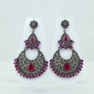 Fashion Luxury Famous Designer 92.5 Sterling <b>Silver</b> Earrings Floral <b>Stud</b> Green Women Wedding Anniversary Party - Product Image 1