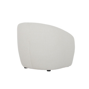 Sillón Giratorio de Lujo Nórdico para Sala de Estar, Sillón Individual Blanco con Tapicería de Terciopelo - Product Image 5