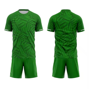 Conjunto de Uniforme de Fútbol para Hombre, Camiseta y Pantalones Cortos, 100% Poliéster, Impresión Digital, Logotipo Frontal, Ropa Deportiva - Product Image 3
