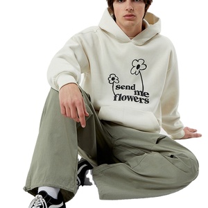 Prix de gros – Sweat-shirts à capuche personnalisés pour hommes avec logo en relief, manches côtelées, poches avant, séchage rapide, en molleton de coton – Vêtements tendance - Product Image 2