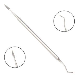 Couteau à callosités et pousse-cuticules 2-en-1 en acier inoxydable pour pédicure et manucure, outil de soin des pieds - Product Image 5