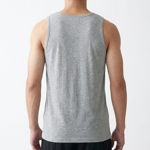 Mens Knitted Cotton Breathable Casual Gym Tank Top Moisture Absorbent Vest Summer Fitness Wear - Product Image 2