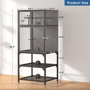 ชั้นเก็บของฟิลาเมนต์สำหรับเครื่องพิมพ์3D สองชั้นดีไซน์รูปตัวทีลดเสียงรบกวนกันฝุ่นสำหรับสตูดิโอสำนักงาน3D ตู้เครื่องพิมพ์ - Product Image 3