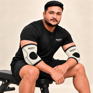 Manchons de compression pour coudes personnalisés pour la musculation et le fitness – Fabricant en gros - Product Image 1