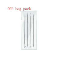 MEDSPO Kit d'outils anti-points noirs en acier inoxydable pour nettoyage en profondeur des pores du visage, extracteur d'acné, longue durée