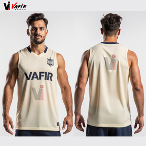Maillot de football américain 7v7 à impression numérique, coupe ajustée, sans manches, respirant, antibactérien, anti-UV, séchage rapide - Product Image 3