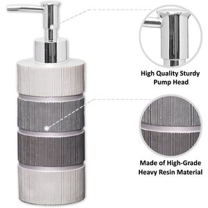 Ensemble de 4 accessoires de salle de bain modernes pour la maison, comprenant un distributeur de savon moderne, un gobelet, un porte-brosse à dents et un porte-savon liquide - Product Image 3