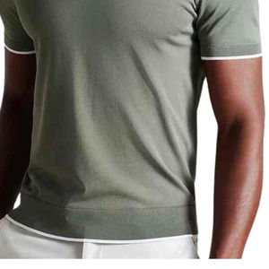 Polo à manches courtes de haute qualité en gros, coton premium respirant, doux, confortable, léger, coupe classique - Product Image 6